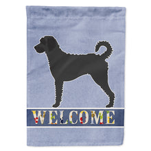 Load image into Gallery viewer, Labradoodle Welcome Flag Canvas House Size BB8337CHF