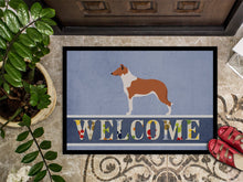 Load image into Gallery viewer, Smooth Collie Welcome Doormat - 18x27 Decorative Floor Mat – Indoor/Outdoor Rug with Artistic Flair BB8342MAT