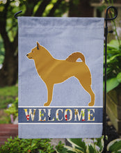 Load image into Gallery viewer, Finnish Spitz Welcome Garden Flag - Outdoor Decorative Yard Flag BB8343GF