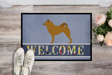Load image into Gallery viewer, Finnish Spitz Welcome Doormat - 18x27 Decorative Floor Mat – Indoor/Outdoor Rug with Artistic Flair BB8343MAT