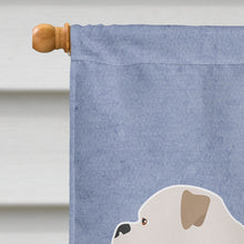 Load image into Gallery viewer, American Bulldog Welcome Flag Canvas House Size BB8348CHF