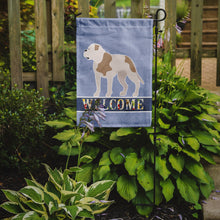 Load image into Gallery viewer, American Bulldog Welcome Garden Flag - Outdoor Decorative Yard Flag BB8348GF