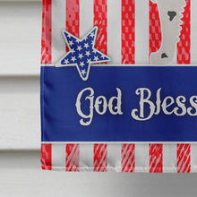 Load image into Gallery viewer, Wetterhoun Frisian Water Dog American Flag Canvas House Size BB8363CHF