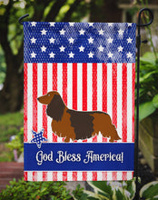 Load image into Gallery viewer, Longhaired Dachshund American Garden Flag - Outdoor Decorative Yard Flag BB8368GF