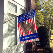 Load image into Gallery viewer, Bergamasco Shepherd American Flag Canvas House Size BB8372CHF
