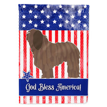 Load image into Gallery viewer, Bergamasco Shepherd American Flag Canvas House Size BB8372CHF