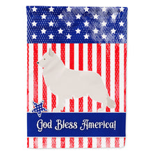 Load image into Gallery viewer, Berger Blanc Suisse American Flag Canvas House Size BB8373CHF