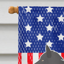 Load image into Gallery viewer, Groenendael Belgian Shepherd American Flag Canvas House Size BB8382CHF
