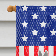 Load image into Gallery viewer, Australian Silky Terrier American Flag Canvas House Size BB8388CHF