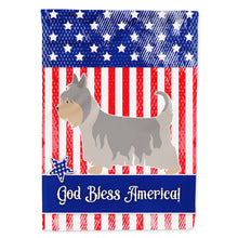 Load image into Gallery viewer, Australian Silky Terrier American Flag Canvas House Size BB8388CHF