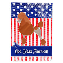 Load image into Gallery viewer, Royal Poodle American Flag Canvas House Size BB8392CHF
