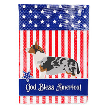 Load image into Gallery viewer, Welsh Corgi Cardigan American Flag Canvas House Size BB8394CHF