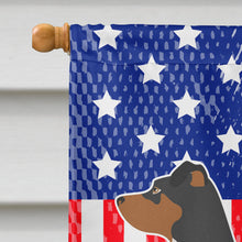 Load image into Gallery viewer, Brazilian Terrier American Flag Canvas House Size BB8396CHF
