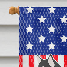 Load image into Gallery viewer, Alaskan Malamute American Flag Canvas House Size BB8405CHF