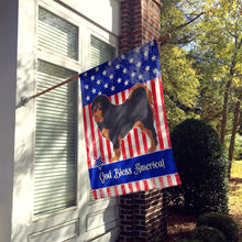 Load image into Gallery viewer, Tibetan Mastiff American Flag Canvas House Size BB8407CHF