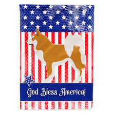 Load image into Gallery viewer, Icelandic Sheepdog American Flag Canvas House Size BB8421CHF