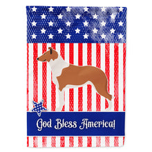Load image into Gallery viewer, Smooth Collie American Flag Canvas House Size BB8423CHF