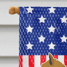 Load image into Gallery viewer, Finnish Spitz American Flag Canvas House Size BB8424CHF