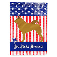 Load image into Gallery viewer, Finnish Spitz American Flag Canvas House Size BB8424CHF