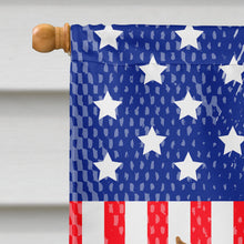 Load image into Gallery viewer, Alano Espanol Spanish Bulldog American Flag Canvas House Size BB8425CHF