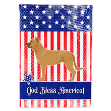 Load image into Gallery viewer, Alano Espanol Spanish Bulldog American Flag Canvas House Size BB8425CHF