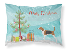 Load image into Gallery viewer, American Foxhound Christmas Fabric Standard Pillowcase – Artistic Decorative Front, White Back BB8433PILLOWCASE