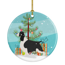Load image into Gallery viewer, English Springer Spaniel Christmas Ornament - Round Ceramic Ornament – Artist-Designed Keepsake Decoration BB8435CO1
