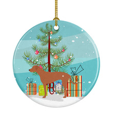 Load image into Gallery viewer, Rhodesian Ridgeback Christmas Ornament - Round Ceramic Ornament – Artist-Designed Keepsake Decoration BB8439CO1