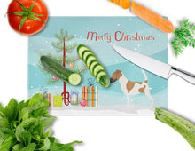 Load image into Gallery viewer, Smooth Fox Terrier Christmas Glass Cutting Boards – Durable, Decorative Kitchen Art Large BB8441LCB