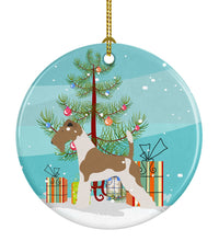 Load image into Gallery viewer, Wire Fox Terrier Christmas Ornament - Round Ceramic Ornament – Artist-Designed Keepsake Decoration BB8446CO1
