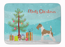 Load image into Gallery viewer, Wire Fox Terrier Christmas Machine Washable Memory Foam Mat BB8446RUG
