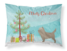 Load image into Gallery viewer, Cairn Terrier Christmas Fabric Standard Pillowcase – Artistic Decorative Front, White Back BB8448PILLOWCASE