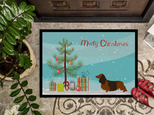 Load image into Gallery viewer, Longhaired Dachshund Christmas Doormat - 18x27 Decorative Floor Mat – Indoor/Outdoor Rug with Artistic Flair BB8449MAT