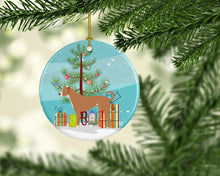 Load image into Gallery viewer, Australian Pinscher Christmas Ornament - Round Ceramic Ornament – Artist-Designed Keepsake Decoration BB8452CO1
