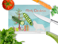 Load image into Gallery viewer, Berger Blanc Suisse Christmas Glass Cutting Boards – Durable, Decorative Kitchen Art Large BB8454LCB