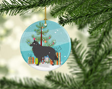 Load image into Gallery viewer, Groenendael Belgian Shepherd Christmas Ornament - Round Ceramic Ornament – Artist-Designed Keepsake Decoration BB8463CO1