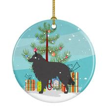 Load image into Gallery viewer, Groenendael Belgian Shepherd Christmas Ornament - Round Ceramic Ornament – Artist-Designed Keepsake Decoration BB8463CO1