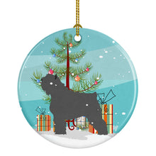 Load image into Gallery viewer, Bouvier des Flandres Christmas Ornament - Round Ceramic Ornament – Artist-Designed Keepsake Decoration BB8464CO1
