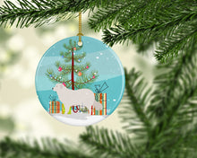 Load image into Gallery viewer, Kuvasz Christmas Ornament - Round Ceramic Ornament – Artist-Designed Keepsake Decoration BB8467CO1