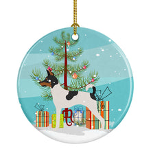 Load image into Gallery viewer, American Toy Fox Terrier Christmas Ornament - Round Ceramic Ornament – Artist-Designed Keepsake Decoration BB8468CO1