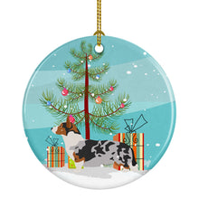 Load image into Gallery viewer, Welsh Corgi Cardigan Christmas Ornament - Round Ceramic Ornament – Artist-Designed Keepsake Decoration BB8475CO1
