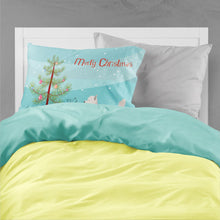 Load image into Gallery viewer, Westie Christmas Fabric Standard Pillowcase – Artistic Decorative Front, White Back BB8480PILLOWCASE