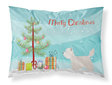 Load image into Gallery viewer, Westie Christmas Fabric Standard Pillowcase – Artistic Decorative Front, White Back BB8480PILLOWCASE