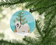 Load image into Gallery viewer, Lhasa Apso Christmas Ornament - Round Ceramic Ornament – Artist-Designed Keepsake Decoration BB8481CO1