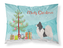 Load image into Gallery viewer, Papillon Christmas Fabric Standard Pillowcase – Artistic Decorative Front, White Back BB8484PILLOWCASE