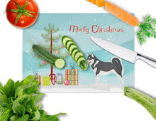 Load image into Gallery viewer, Alaskan Malamute Christmas Glass Cutting Boards – Durable, Decorative Kitchen Art Large BB8486LCB