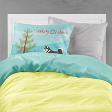 Load image into Gallery viewer, Alaskan Malamute Christmas Fabric Standard Pillowcase – Artistic Decorative Front, White Back BB8486PILLOWCASE