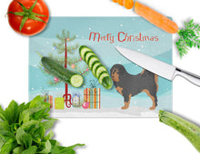 Load image into Gallery viewer, Tibetan Mastiff Christmas Glass Cutting Boards – Durable, Decorative Kitchen Art Large BB8488LCB