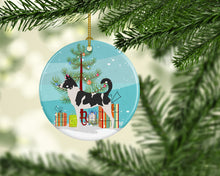 Load image into Gallery viewer, Canaan Dog Christmas Ornament - Round Ceramic Ornament – Artist-Designed Keepsake Decoration BB8491CO1