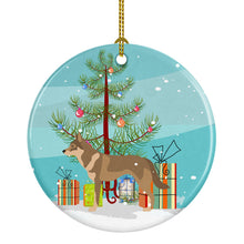 Load image into Gallery viewer, Czechoslovakian Wolfdog Christmas Ornament - Round Ceramic Ornament – Artist-Designed Keepsake Decoration BB8497CO1
